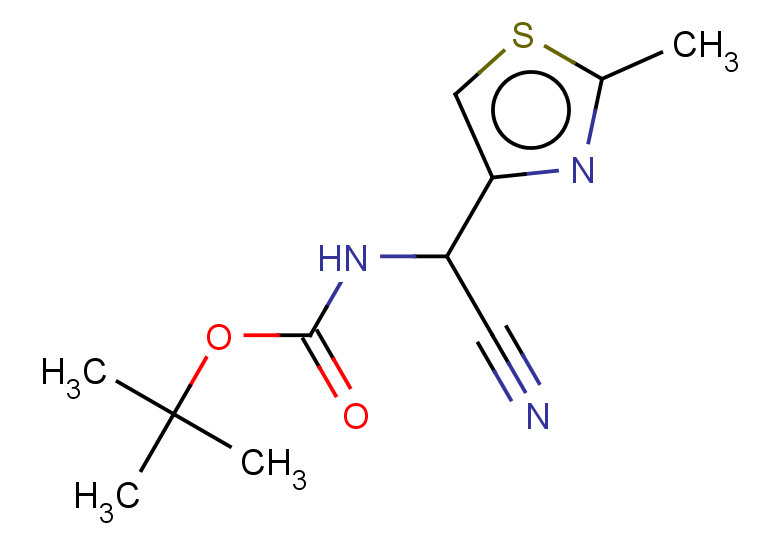 tert-butyl N-[cyano(2-methyl-1,3-thiazol-4-yl)methyl]carbamate