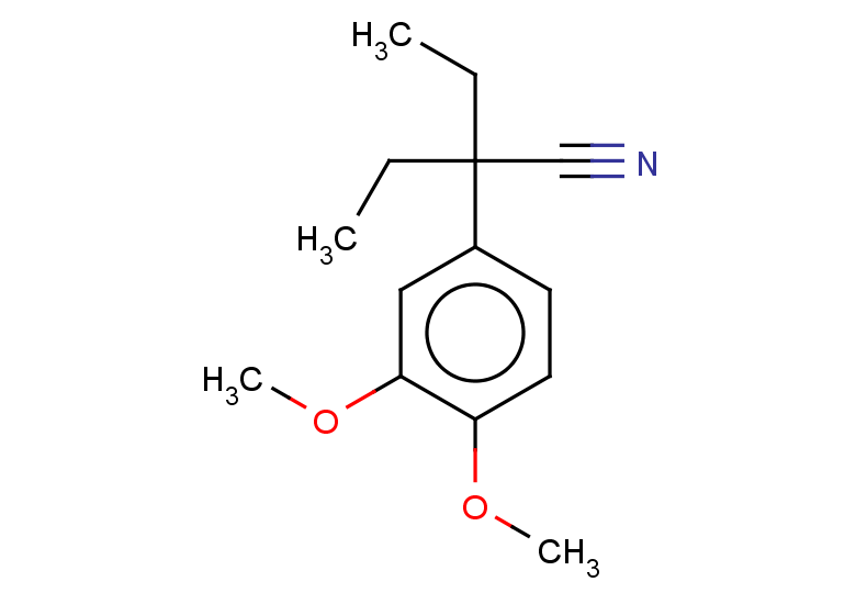 2-(3,4-dimethoxyphenyl)-2-ethylbutanenitrile