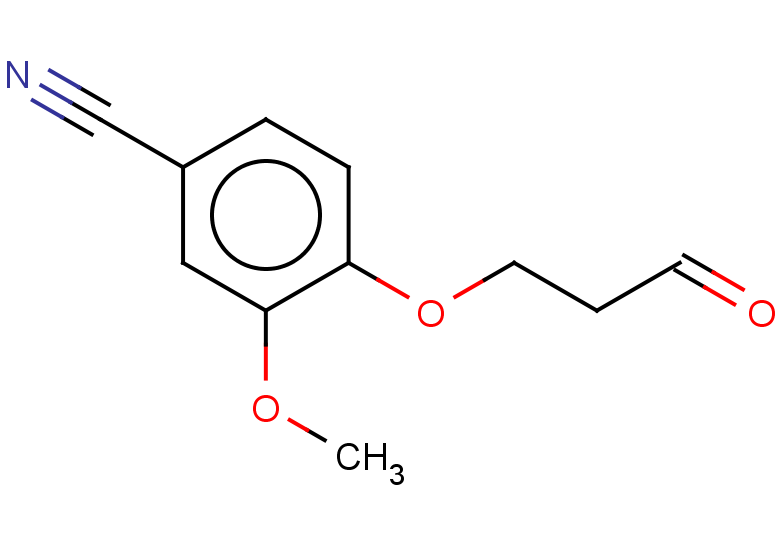 3-methoxy-4-(3-oxopropoxy)benzonitrile