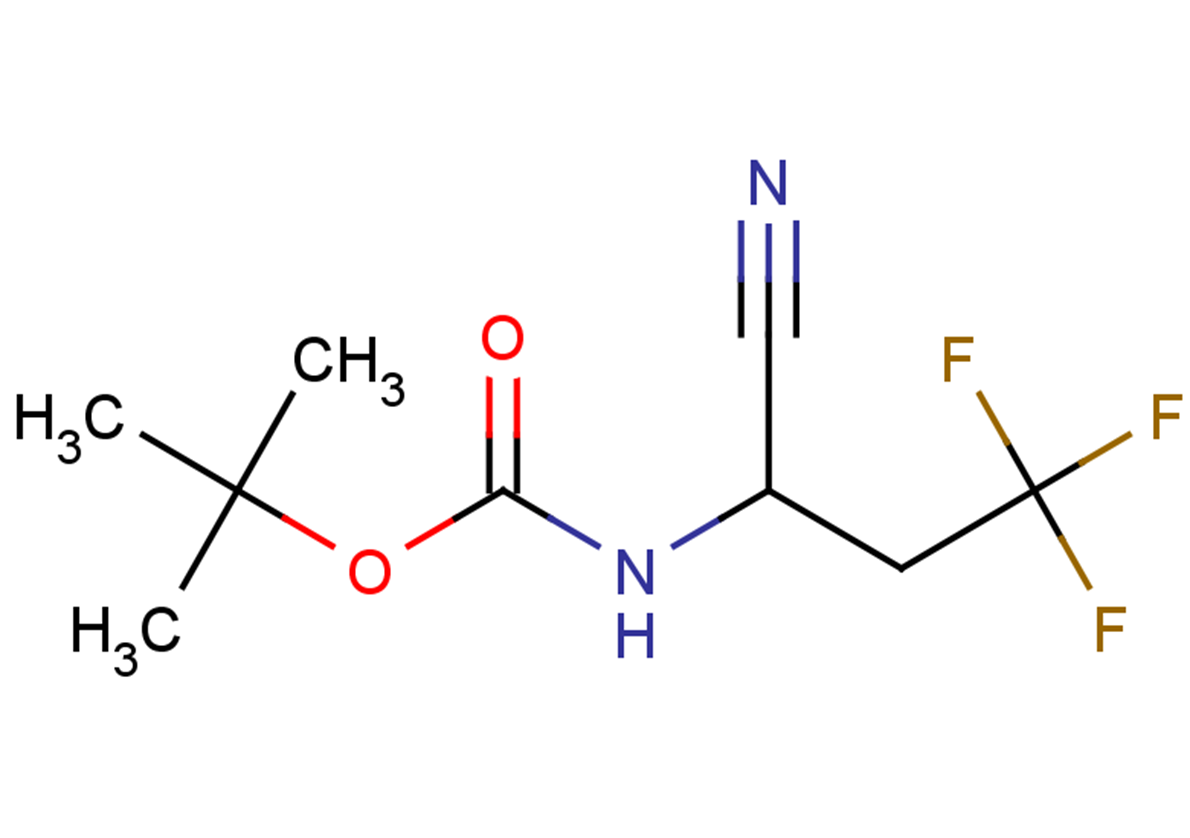 tert-butyl N-(1-cyano-3,3,3-trifluoropropyl)carbamate