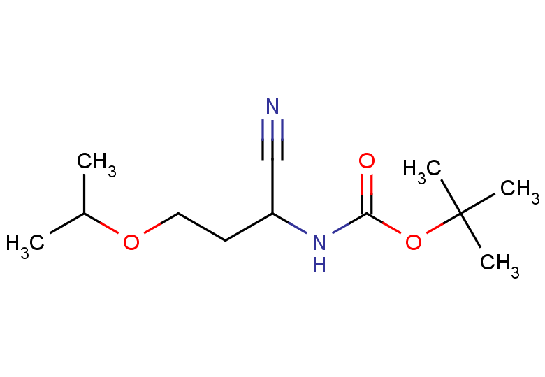 tert-butyl N-[1-cyano-3-(propan-2-yloxy)propyl]carbamate