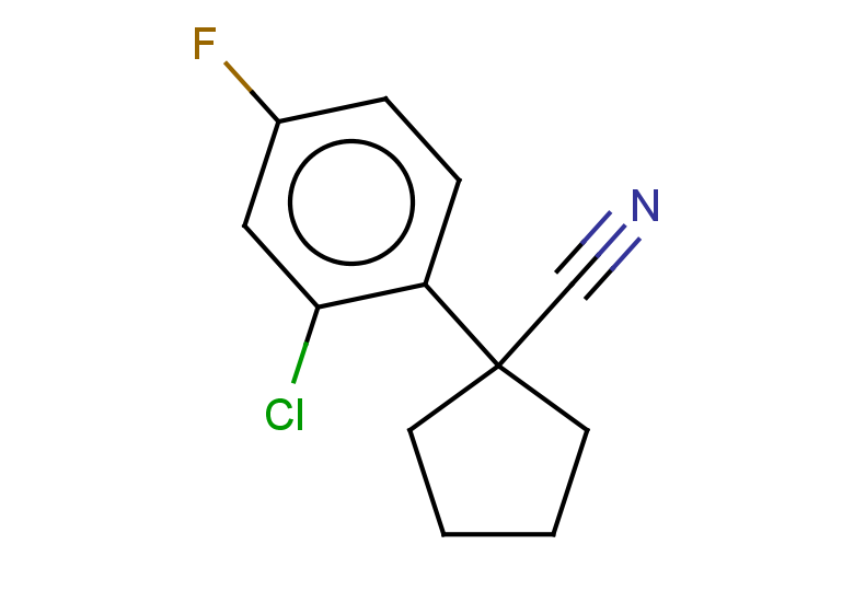 1-(2-chloro-4-fluorophenyl)cyclopentane-1-carbonitrile