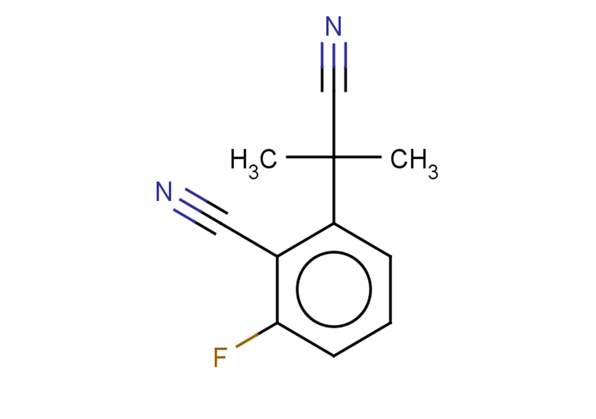 2-(1-cyano-1-methylethyl)-6-fluorobenzonitrile