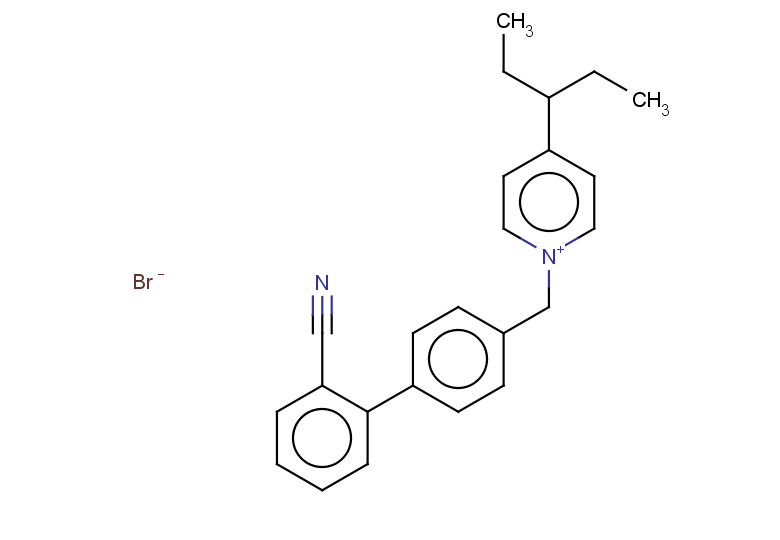 1-{[4-(2-cyanophenyl)phenyl]methyl}-4-(pentan-3-yl)pyridin-1-ium bromide
