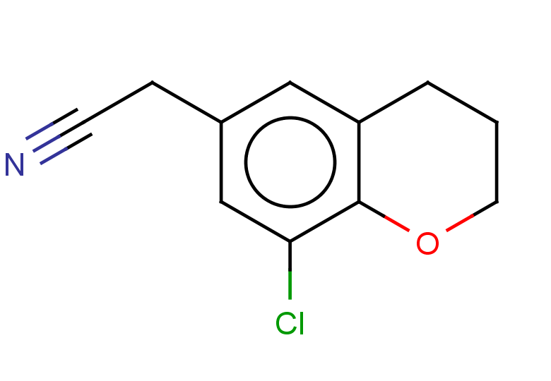 2-(8-chloro-3,4-dihydro-2H-1-benzopyran-6-yl)acetonitrile