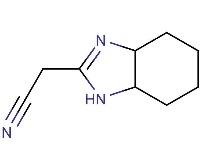 2-(3a,4,5,6,7,7a-hexahydro-1H-1,3-benzodiazol-2-yl)acetonitrile