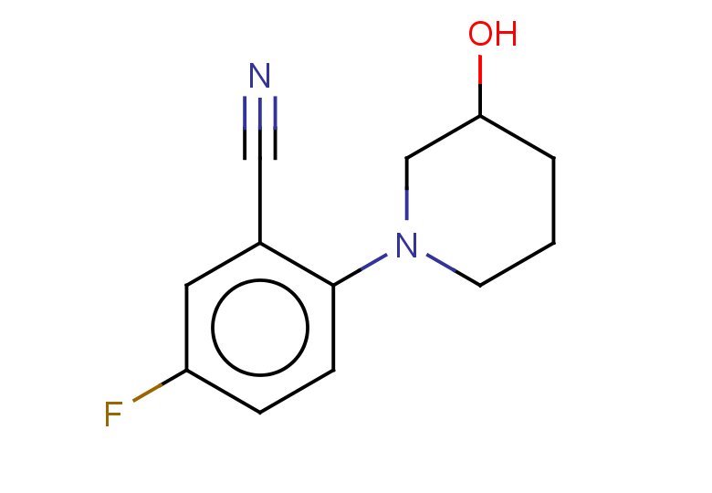 5-fluoro-2-(3-hydroxypiperidin-1-yl)benzonitrile