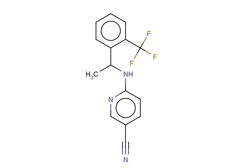 6-({1-[2-(trifluoromethyl)phenyl]ethyl}amino)pyridine-3-carbonitrile