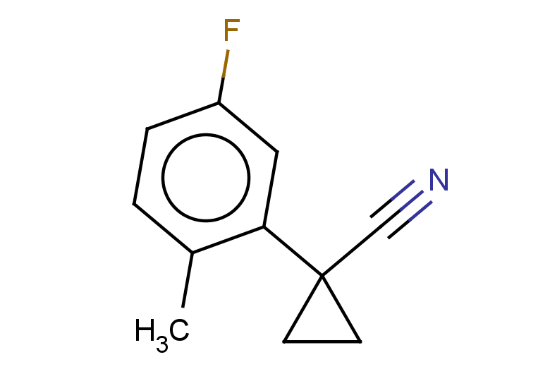 1-(5-fluoro-2-methylphenyl)cyclopropane-1-carbonitrile