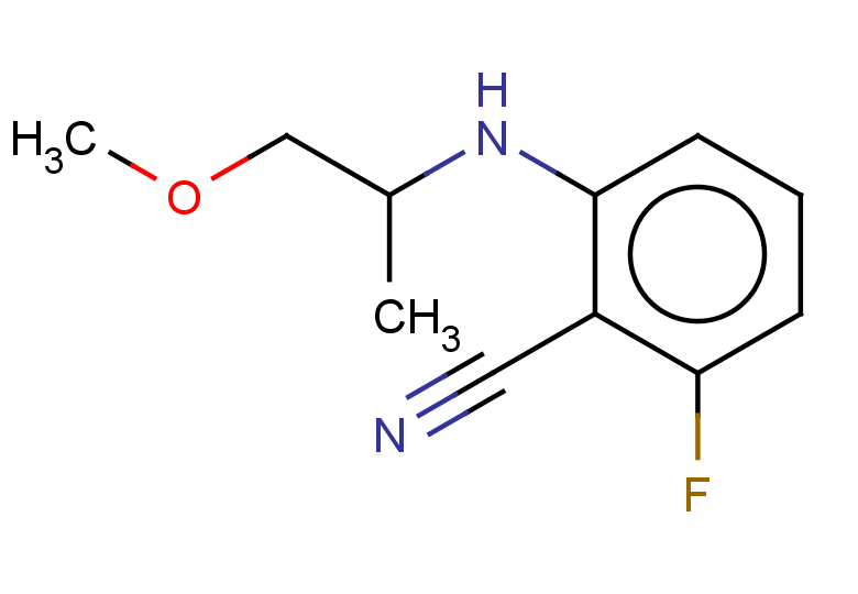 2-fluoro-6-[(1-methoxypropan-2-yl)amino]benzonitrile