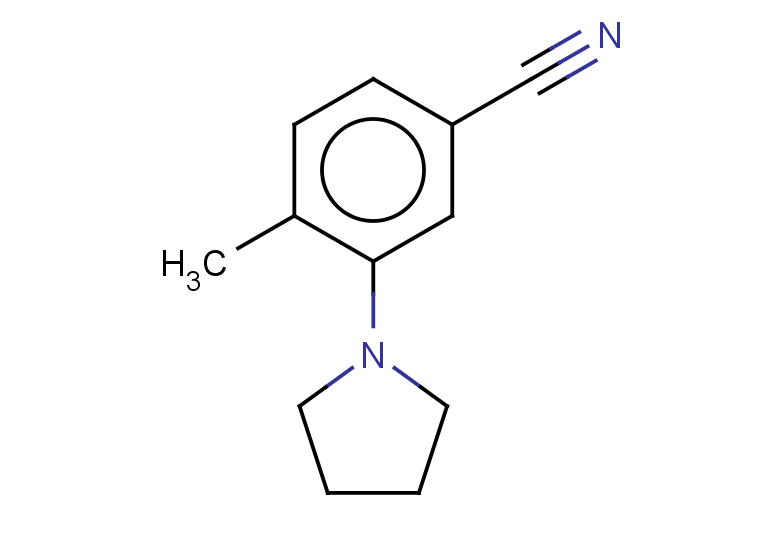 4-methyl-3-(pyrrolidin-1-yl)benzonitrile