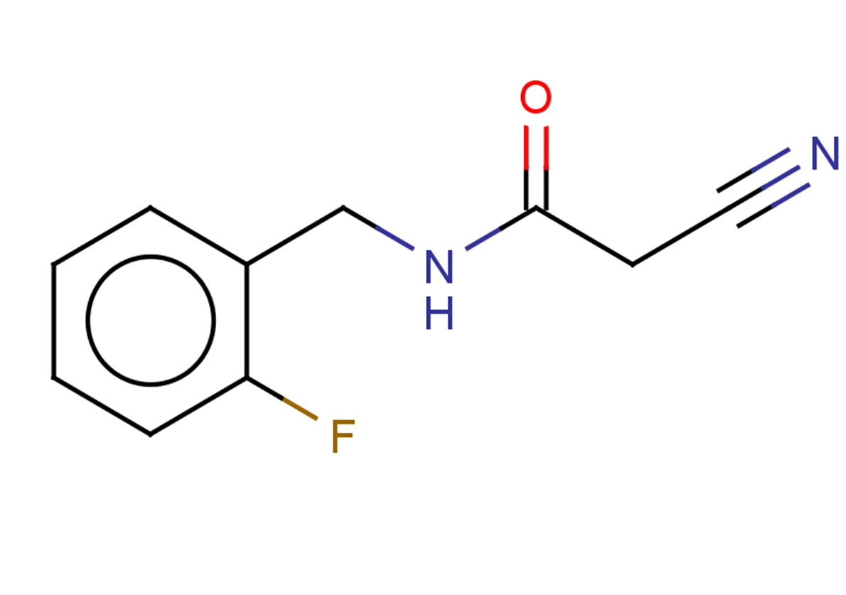 2-cyano-N-[(2-fluorophenyl)methyl]acetamide