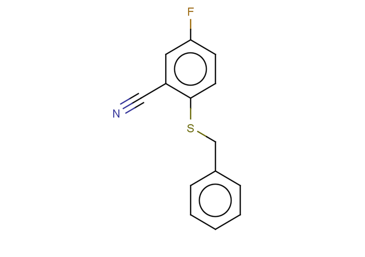 2-(benzylsulfanyl)-5-fluorobenzonitrile