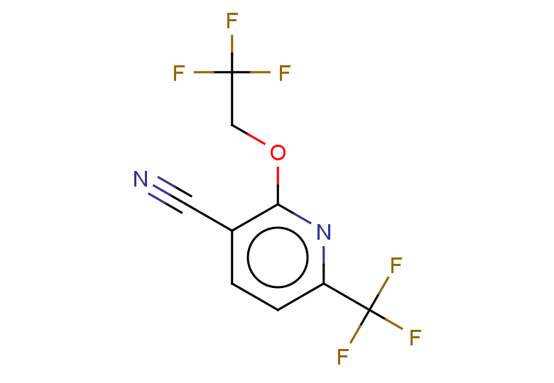 2-(2,2,2-trifluoroethoxy)-6-(trifluoromethyl)pyridine-3-carbonitrile