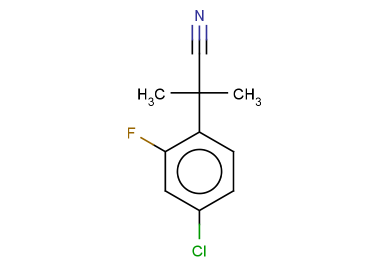 2-(4-chloro-2-fluorophenyl)-2-methylpropanenitrile