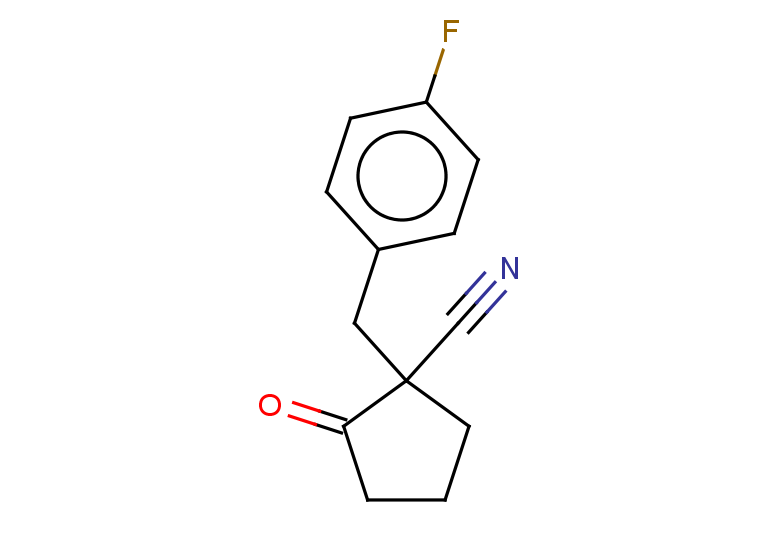 1-[(4-fluorophenyl)methyl]-2-oxocyclopentane-1-carbonitrile