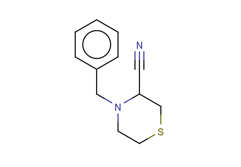4-benzylthiomorpholine-3-carbonitrile
