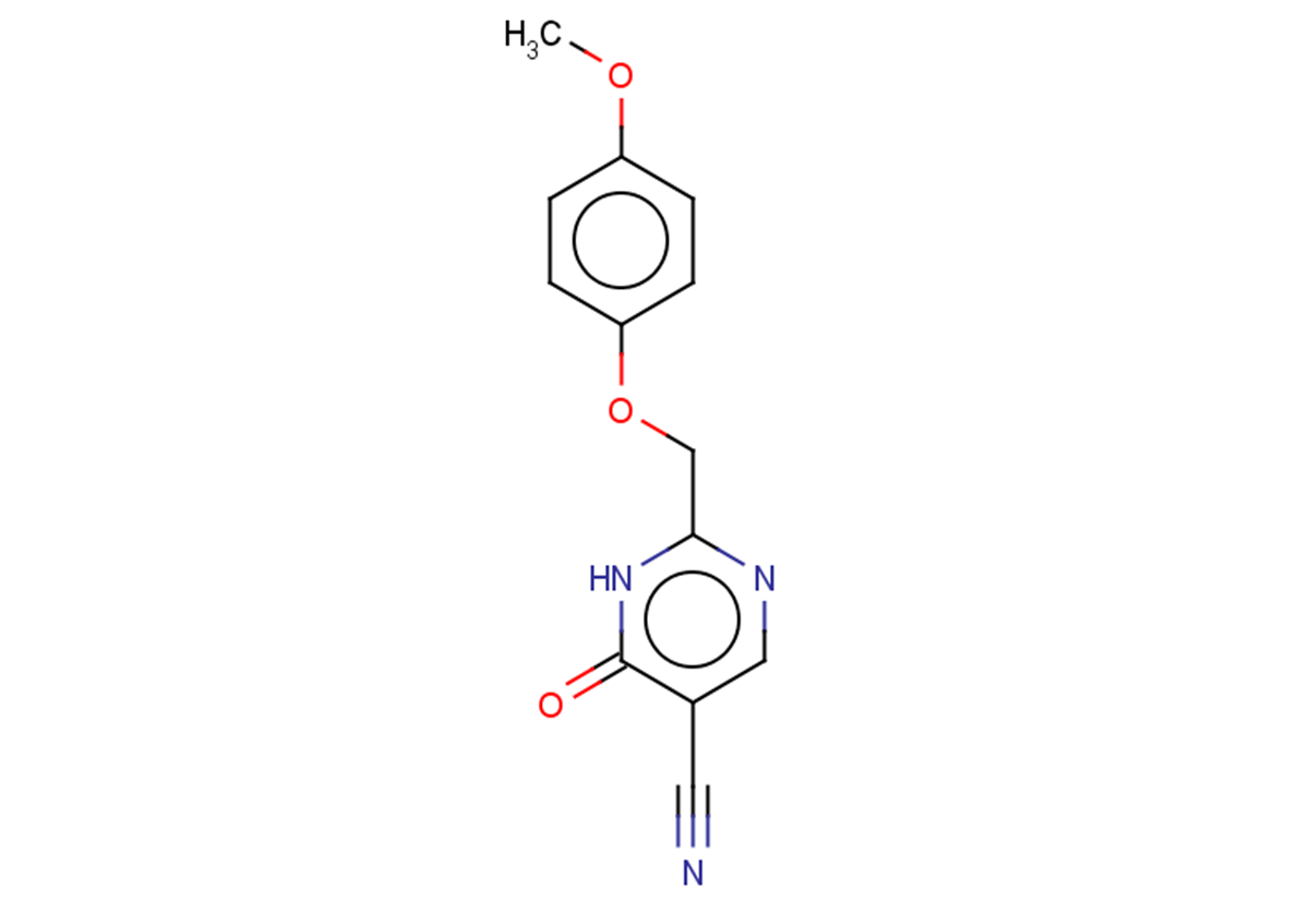 2-(4-methoxyphenoxymethyl)-6-oxo-1,6-dihydropyrimidine-5-carbonitrile