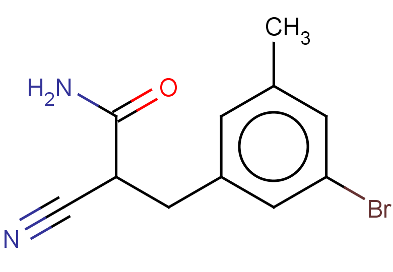 3-(3-bromo-5-methylphenyl)-2-cyanopropanamide