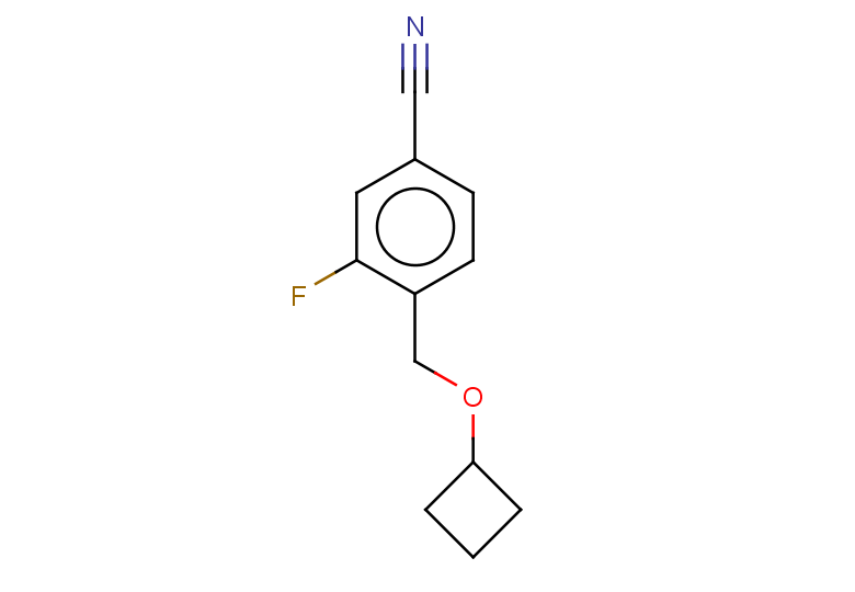 4-(cyclobutoxymethyl)-3-fluorobenzonitrile