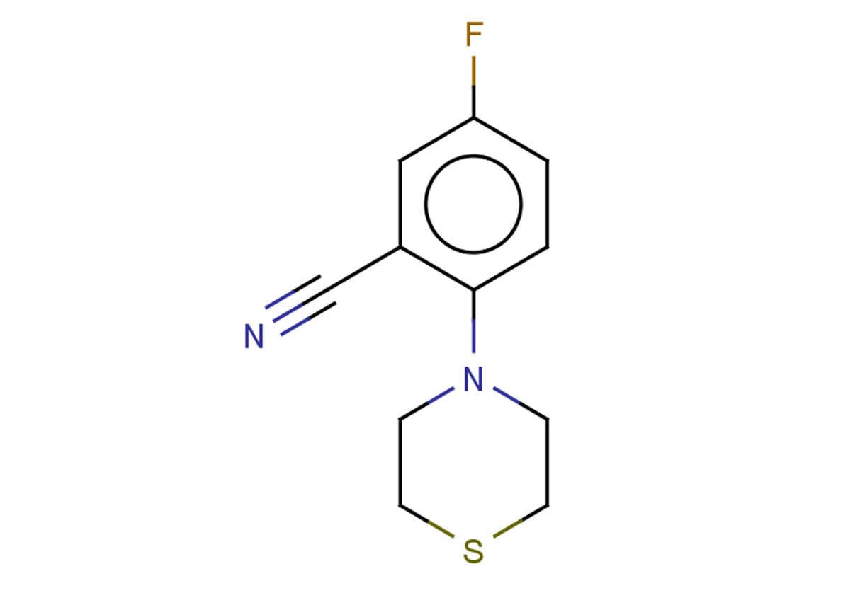5-fluoro-2-(thiomorpholin-4-yl)benzonitrile