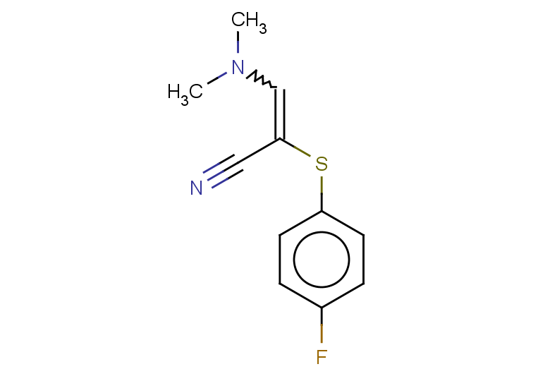 3-(dimethylamino)-2-[(4-fluorophenyl)sulfanyl]prop-2-enenitrile