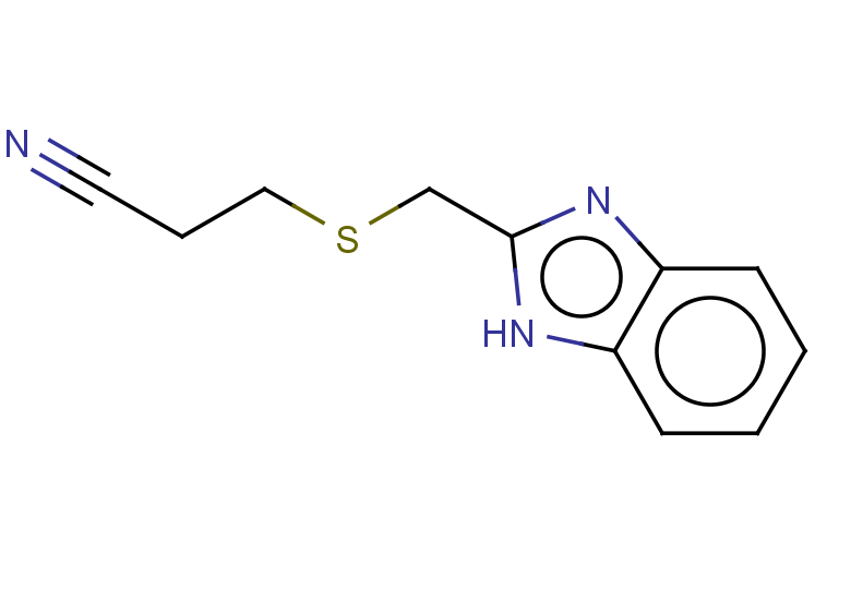 3-[(1H-1,3-benzodiazol-2-ylmethyl)sulfanyl]propanenitrile