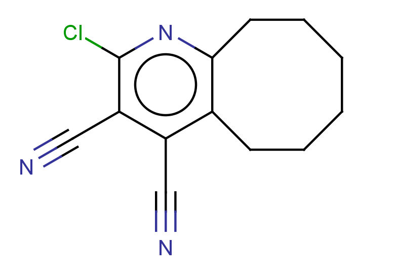 2-chloro-5H,6H,7H,8H,9H,10H-cycloocta[b]pyridine-3,4-dicarbonitrile