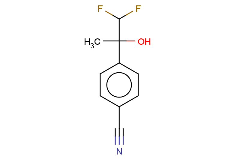 4-(1,1-difluoro-2-hydroxypropan-2-yl)benzonitrile