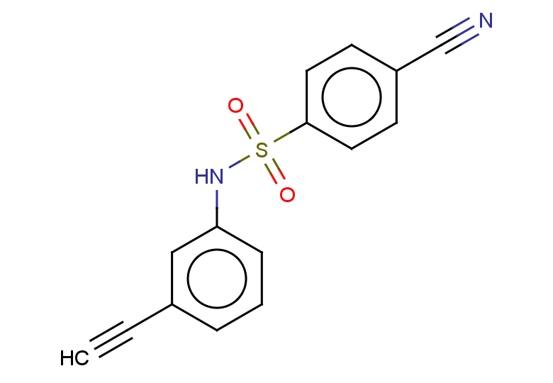 4-cyano-N-(3-ethynylphenyl)benzene-1-sulfonamide