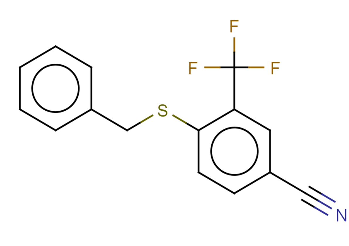 4-(benzylsulfanyl)-3-(trifluoromethyl)benzonitrile