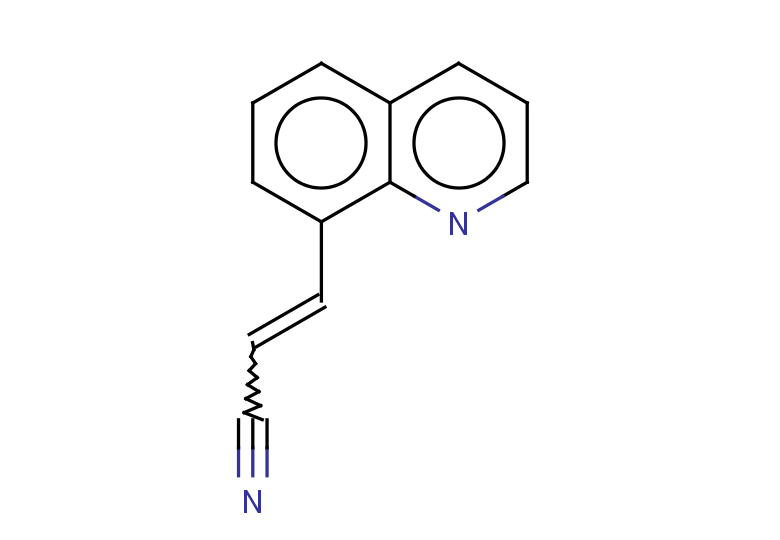3-(quinolin-8-yl)prop-2-enenitrile