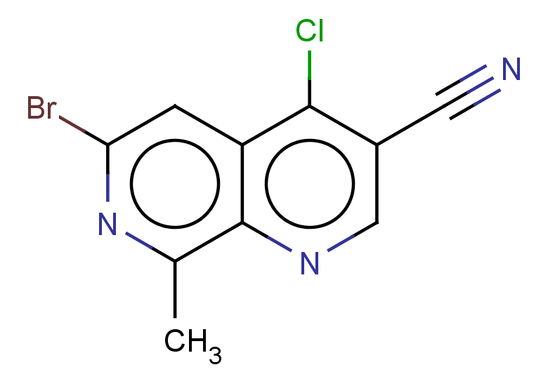 6-bromo-4-chloro-8-methyl-1,7-naphthyridine-3-carbonitrile