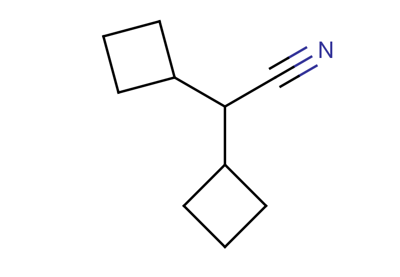 2,2-dicyclobutylacetonitrile