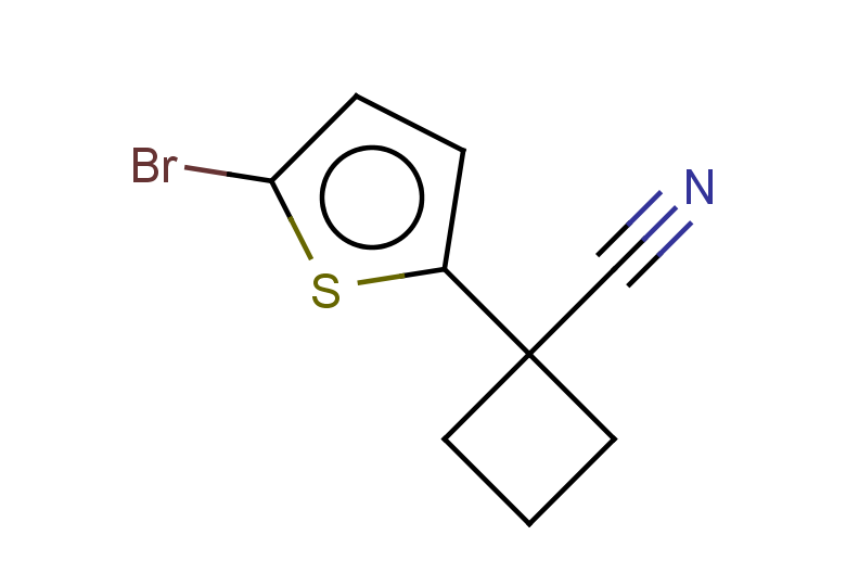 1-(5-bromothiophen-2-yl)cyclobutane-1-carbonitrile
