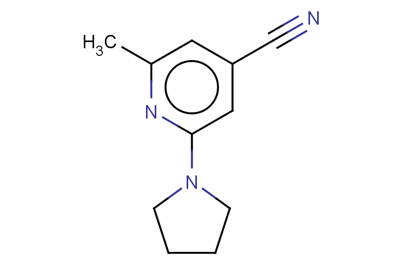 2-methyl-6-(pyrrolidin-1-yl)pyridine-4-carbonitrile