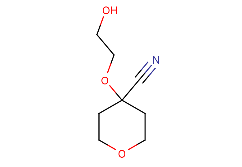 4-(2-hydroxyethoxy)oxane-4-carbonitrile