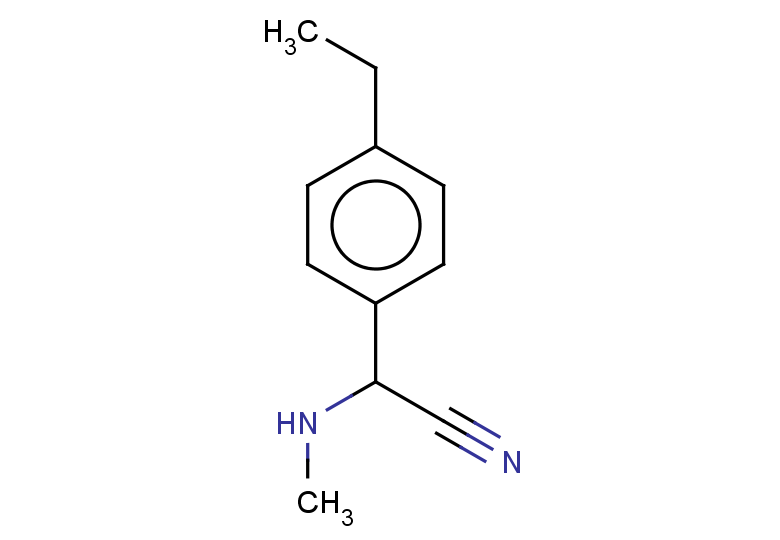 2-(4-ethylphenyl)-2-(methylamino)acetonitrile