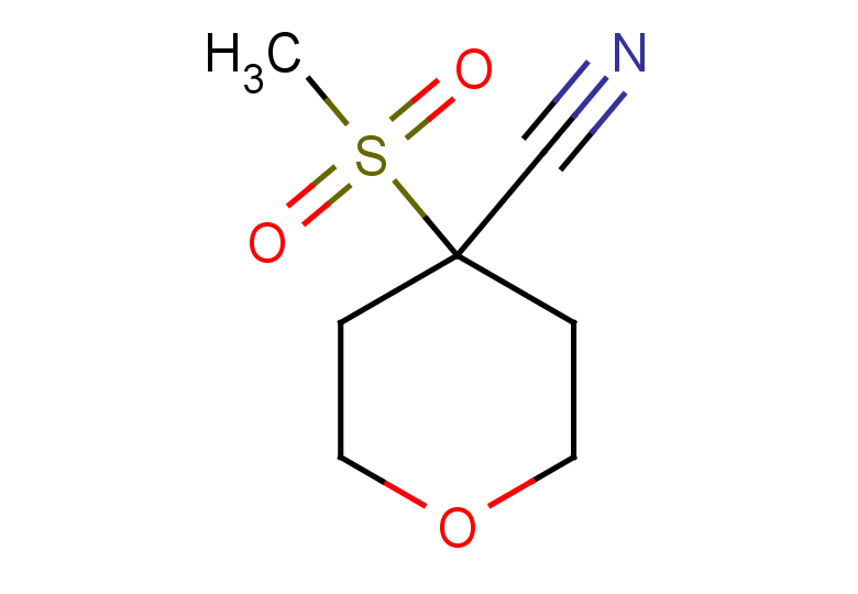 4-methanesulfonyloxane-4-carbonitrile