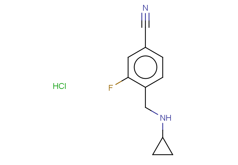 4-[(cyclopropylamino)methyl]-3-fluorobenzonitrile hydrochloride