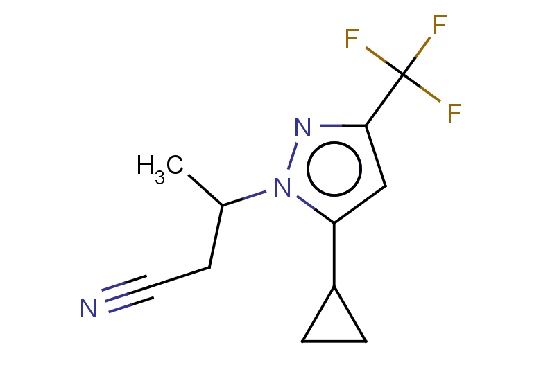 3-[5-CYCLOPROPYL-3-(TRIFLUOROMETHYL)-1H-PYRAZOL-1-YL]BUTANENITRILE