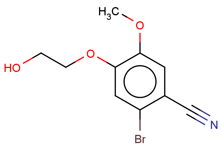 2-bromo-4-(2-hydroxyethoxy)-5-methoxybenzonitrile
