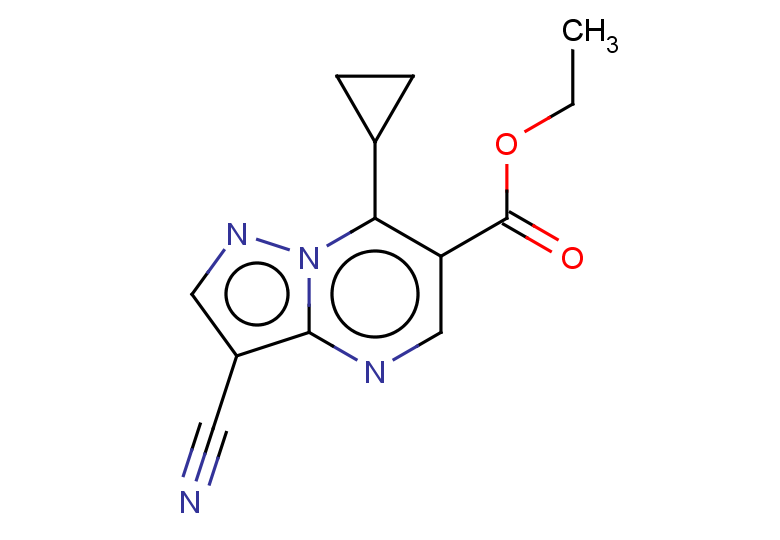 ETHYL 3-CYANO-7-CYCLOPROPYLPYRAZOLO[1,5-A]PYRIMIDINE-6-CARBOXYLATE