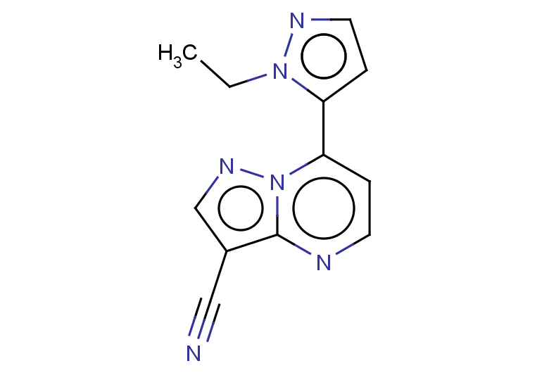 7-(1-ETHYL-1H-PYRAZOL-5-YL)PYRAZOLO[1,5-A]PYRIMIDINE-3-CARBONITRILE