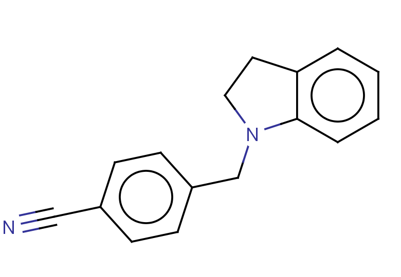 4-(2,3-dihydro-1H-indol-1-ylmethyl)benzonitrile