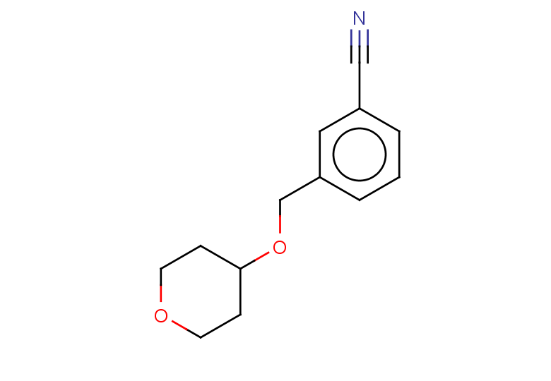 3-[(oxan-4-yloxy)methyl]benzonitrile