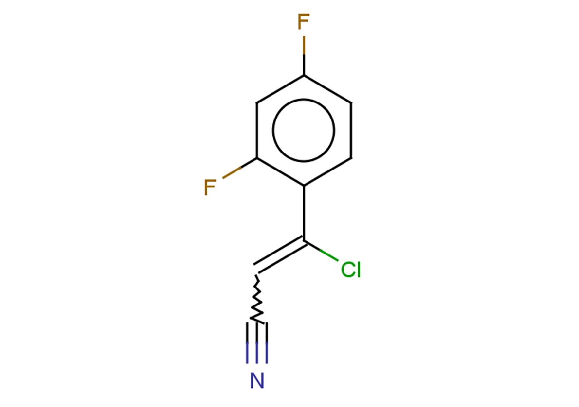 3-chloro-3-(2,4-difluorophenyl)prop-2-enenitrile