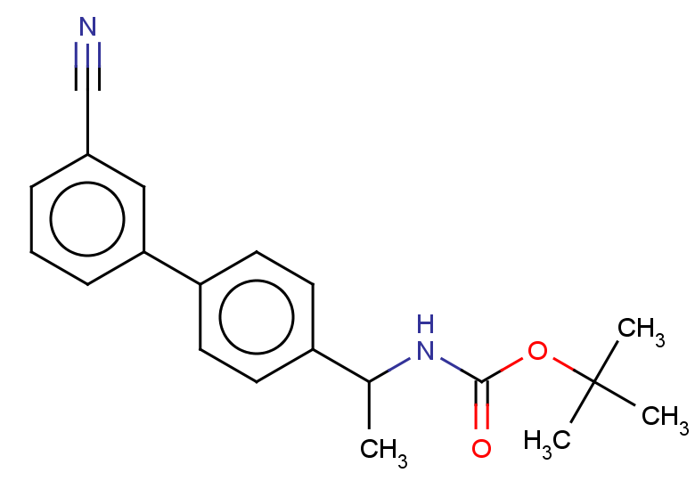 tert-butyl N-{1-[4-(3-cyanophenyl)phenyl]ethyl}carbamate