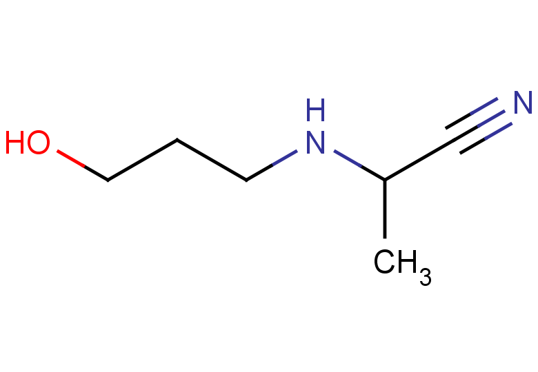 2-[(3-hydroxypropyl)amino]propanenitrile