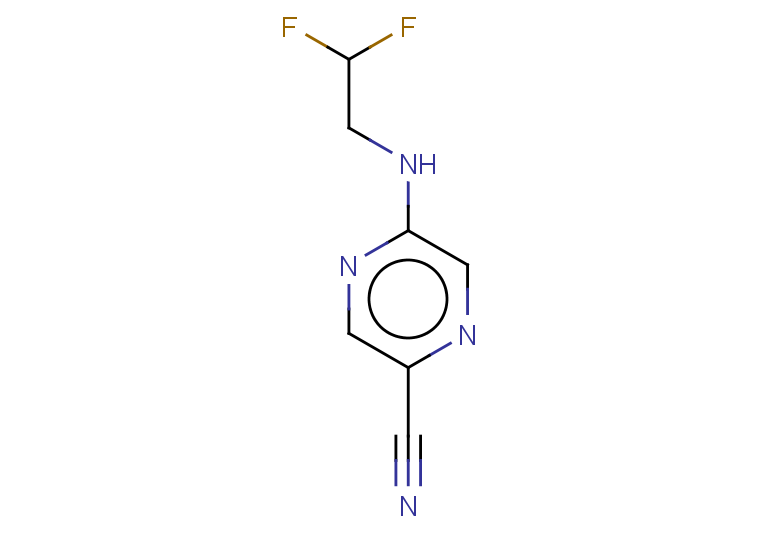 5-[(2,2-difluoroethyl)amino]pyrazine-2-carbonitrile